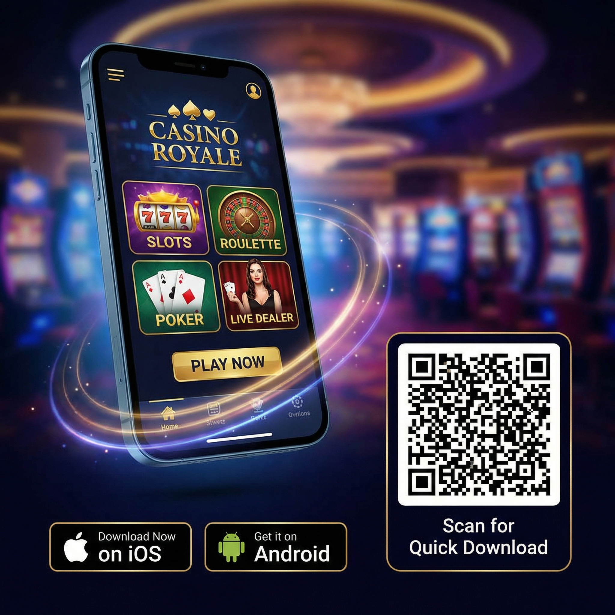 赌博平台移动应用程序界面展示,支持iOS和Android系统